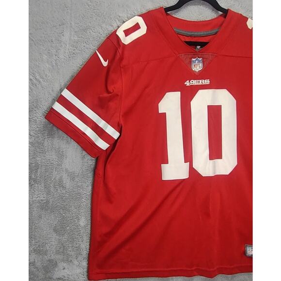 Jimmy Garoppolo San Francisco 49ers Red Jersey Nike On Field NFL Football - Picture 6 of 12